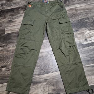 Empyre Olive Green Cargo Pants with Utility Pockets